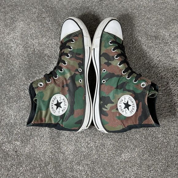 Converse Chuck Taylor All-Star Hi 162875C Mens 9 Womens 11 Camo Rose Patch Shoes main image 4